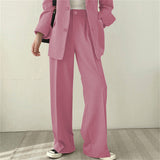 Zingj And Autumn New Blazer Female British Wind Casual Versatile Blue Small Medium Long Suit