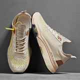 Leather Men Running Shoes For Women Sping Breathable Walking Athletic Sport Shoes Designer Comfortable Jogging