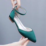 Cm Flat Hedsley Casual Tip Hollow Sandals Low Heeled White Mandible Buckle Bride Wedding