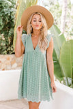 Dress Lace Jacquard Hollow Pocket