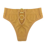 Sexy Cotton Panties Women G-String Female Hollow Out Shapewear Seamless Underwear Mid-waist Ladies Brief T-back
