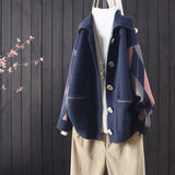 Spring and Autumn New Products Loose Lapel Button Knit Cardigan Women's Diamond Plaid Fashion Casual Sweater