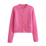 Spring Button Button Knitted Cardigan Jacket Xiaoxiang Style Women's Sweater
