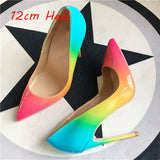 color fashion high heeled lady pumps shallow pointed toe woman party shoes women pumps wedding shoes QP030