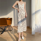And Summer New Women's Satin Silk French Style Sexy Fashion Invisible Zipper Design Refreshing Breathable Suspender