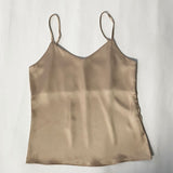 Green Camisoles Woman Sleeveless Tops Summer Tops Imitation silk Elegant vest Solid Color