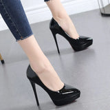 Waterproof Port Style Temperament New Spring And Autumn Retro High Heels Single Shoes 2025 Fine Heel