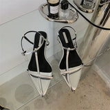 Zingj Version Of 2024 Summer Casual Flat With Roman Sandals With A Word Buckle Tip Soft Flat Women's