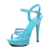 Zingj A Word With Sandal Female 2023 New Summer 13CM Joker Web Celebrity Sexy High Heels Fine