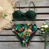 Bikini 2023 Female Swimsuit Women Swimwear Thong Push Up Bikinis Set High Waist Swimming Suits Ruffled Bathing