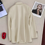 Zingj And Autumn Suit Jacket Female Small Man 2024 Spring And Autumn New Korean Version Temperament Goddess Fan Small Leisure Small