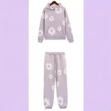 Tide Brand Foam Print Loose Sweater Y2K Hip Hop Street Suit For Men And