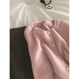 Knitted Heart Buttoned Cardigan- Outfit