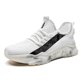 Men Sneakers Breathable Mesh Running Shoes Men Graffiti Sports Shoes Fashion No-slip Walking Jogging Shoes