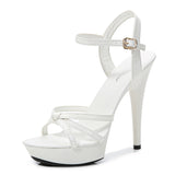 Zingj A Word With Sandal Female 2023 New Summer 13CM Joker Web Celebrity Sexy High Heels Fine