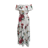 533 Spot Women's Summer 2025 New Fashion One-Line Shoulder Print Holiday