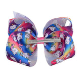 inch JoJo Bows JoJo Siwa Unicorn Grosgrain Ribbon Bow For Girls Handmade Hair Clips Barrettes Headwear Hair Accessories