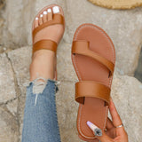 Large Flat Bottom Slippery Slippers Women's Cover Pure Color Wearing Beach Cool Slippers