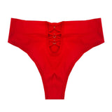 Sexy Cotton Panties Women G-String Female Hollow Out Shapewear Seamless Underwear Mid-waist Ladies Brief T-back