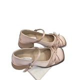 Version Of Fairy-Dish Noodle Butterfly Bow Head Mary Jane Heel 2025 Spring And Summer New Word With Tunlock Single