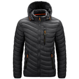 Winter New Leisure Warmth Thick Waterproof Jacket Parka Coat Jacket Men\'s Windproof Hat Parker Jacket Jacket