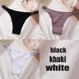 Panties Cotton Briefs Female Underpants Sexy Thong Pantys Underwear Solid Color Intimates Lingerie For Women