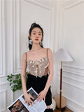 Butterfly Top Women 2022 Summer Tanks Camis Spaghetti Strap Sexy Cute Tops Kawaii Cute Cami Top Korean Fashion