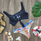 Bikinis 2021 New Print Brazilian Bikini Set Thong Swimwear Women Swimsuit Push Up Bathing Suit Beachwear Biquini