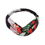 Women Girls Summer Bohemian Hair Bands Print Headbands Vintage Cross Turban Bandage Bandanas Hairbands Hair