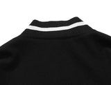 Varsity Lettering Embroidery Jacket-Outfit