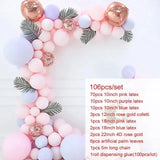 Silver Macaron Birthday Balloon Garland Arch Kit Party Foil Metal Balon Weding Baby Shower Birthday Party Decor Kids Adults
