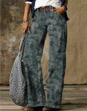 Zingj Plus Size Casual Pants Thin Jeans Wide Leg Pants-Outfit