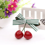 Hot Sell Retro Vintage 50s 60s Women Cherry Bow Hair Clip Hairpins For Pinup Girls Vintage Party Vaction Hair