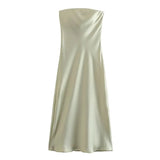 Black Corset Dress Woman Off Shoulder Long Dresses For Women Backless Sexy Satin Dress 2023 Elegant Evening Party