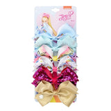 Pieces/Set JoJo Bows Jojo Siwa Rainbow Printed Knot Ribbon Bow For Girls Handmade Boutique Hair Clip Children Hair