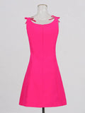 Sexy Style Skirt 2025 Summer New Sling Bow Decoration Fashion Solid Color Temperament