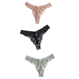Lace Panties For Women Panties Set Solid Color Low Waist Plus Size Female Sexy Underwear Lingerie Seamless Briefs