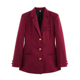 Women's Clothing 2025 Spring New Fashion Thousand Bird With Belt Suit