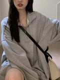 Oversized Half Zip Long Sleeve