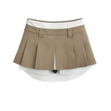 Zingj Trendy Women's Dress In Summer, The New Style Is High-Waisted, Slim, Thin, Pleated Skirt, Skinny And Spicy Short