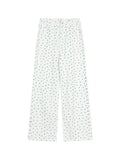 Zingj Design Sense Wave Dot Straight Leg Jeans Female Spring And Summer Vintage Pleated High Waist Mop The Floor Pants Wide Leg Pants