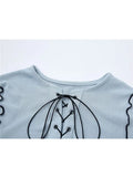Crop Top Cute Short Sleeve T Shirt O Neck Basic Harajuku Casual Women 2022 Summer Chic Strappy Cross Retro Slim Tee Top