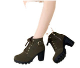 And Winter 2025 New High And Female Boots Cross-Tied With Short Boots And Martin