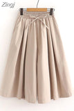 Women Summer Shorts Skirts Solid Elastic Waist Loose Casual Elegant Cotton Wide Leg Pants Korean Style Girls Midi