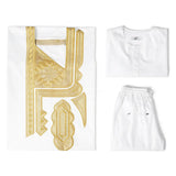 Party Tradition Clothing For Men African Bazin Riche Agbada Robe Shirt Pants 3 PCS Set Plus Size Homme Musulman