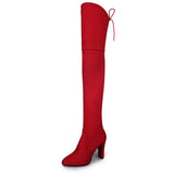 Zingj Fall / Winter 2023 Pointed, High Heel Women's Boots Fashion Zipper Thin Leg Strap Over-The-Knee Boots Elastic Boots- Outfit