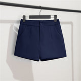 Zingj Shorts Female Summer Dress 2024 New Korean Version Of High Waist A-Word Wide Leg Pants Loose Show Thin Wear Casual