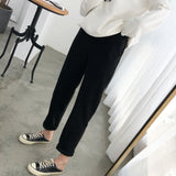 Thicken Winter Women Suit Pants Elastic Waist Women Pencil Pants Office Ladies Long Pants Elegant Women