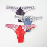 3 Pcs/Lot T-Back Underwear Women Sexy Soft Lace Panties Thong And G Strings Female Seamless Lace Hipster Lingerie