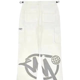 High Street Hip Hop Chao Alphabet Printed Overalls Men's And Women's Baggy Straight Casual